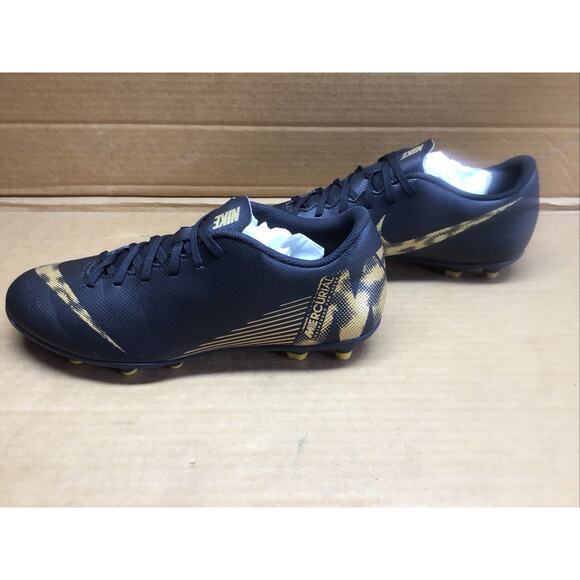 Black & Bronze Nike Mercurial Vapor 12 Club Soccer Cleats Men's 8 or Women 9.5 - Picture 6 of 8
